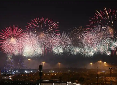 临西县焰火晚会